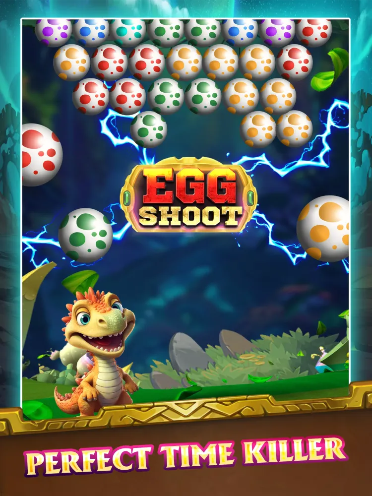 Tangkapan layar Egg shoot-Dinosaur egg shooter