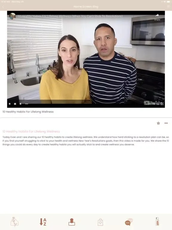 Captures d'écran de The Wellness Abode App iPad 