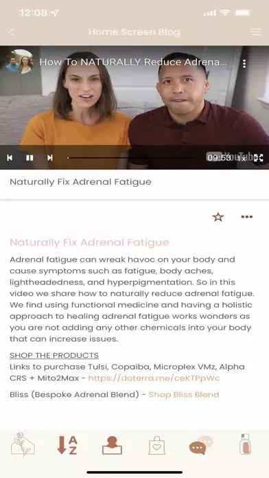 Captures d'écran de The Wellness Abode App
