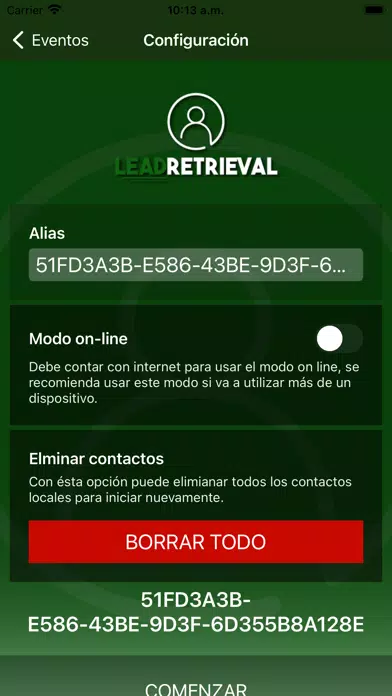 Lead Retrieval 스크린샷