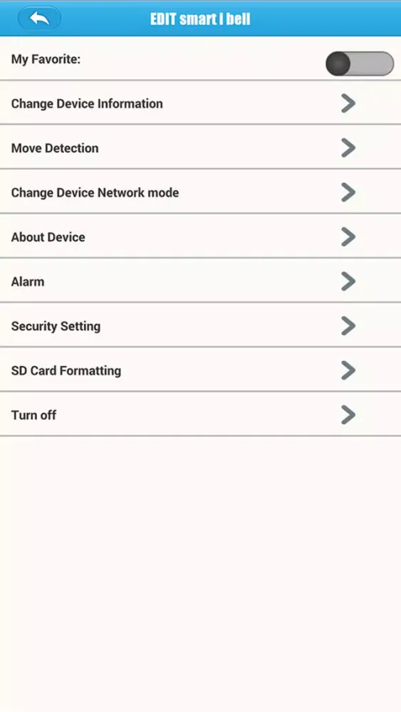 Ảnh chụp màn hình của SMART-I Bell
