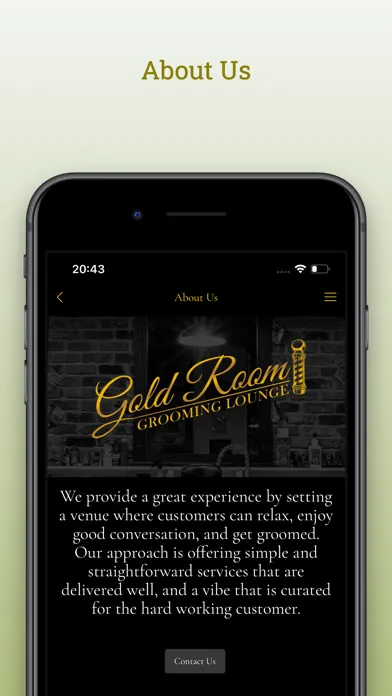 Gold Room Grooming Lounge স্ক্রিনশট
