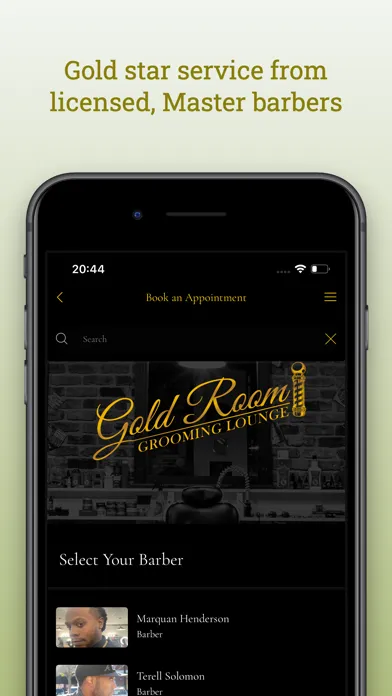 Gold Room Grooming Lounge স্ক্রিনশট