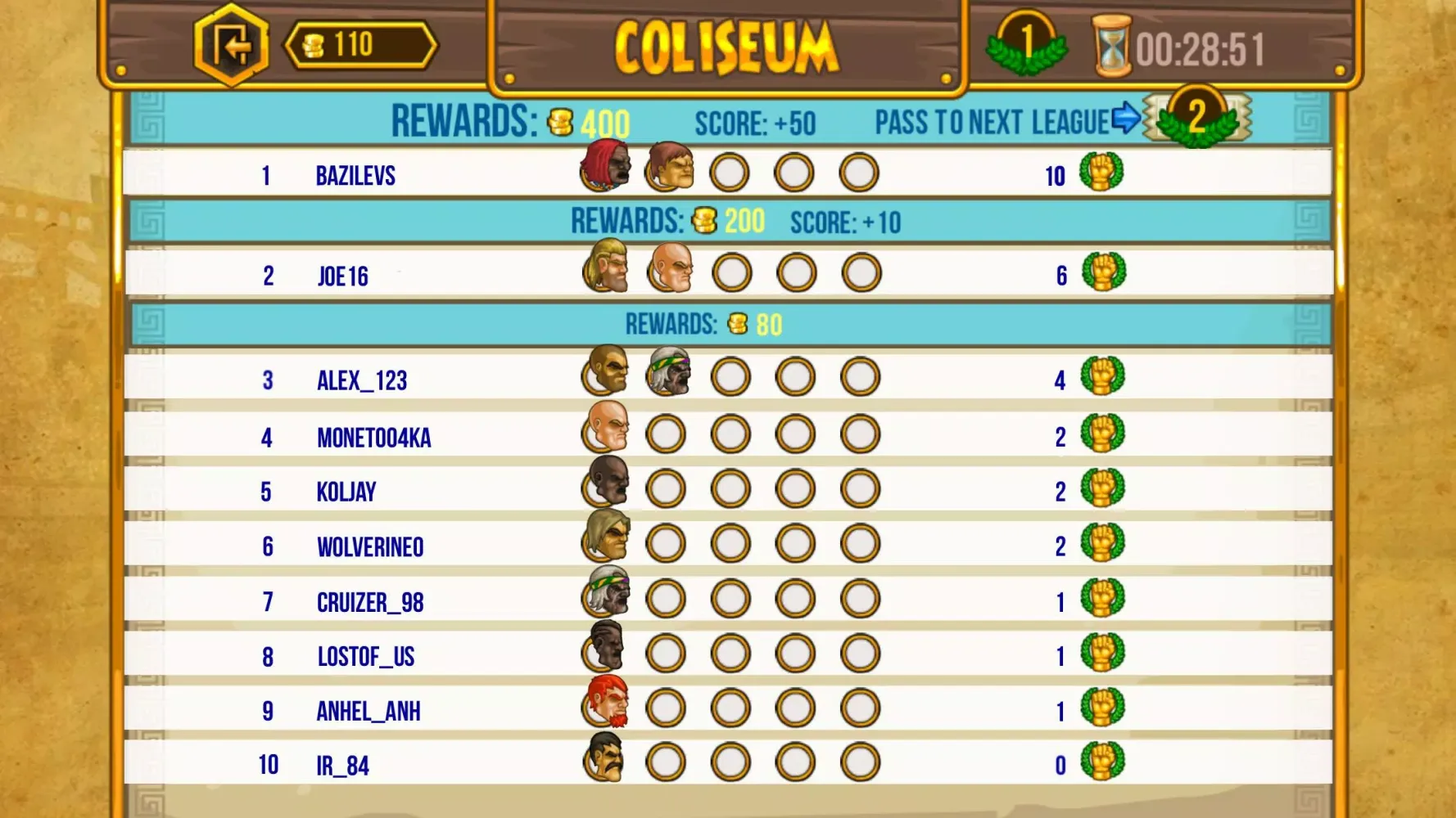 Gods of Arena: Online Battles Screenshots