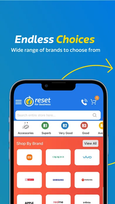 Capturas de tela do Flipkart Reset for Business