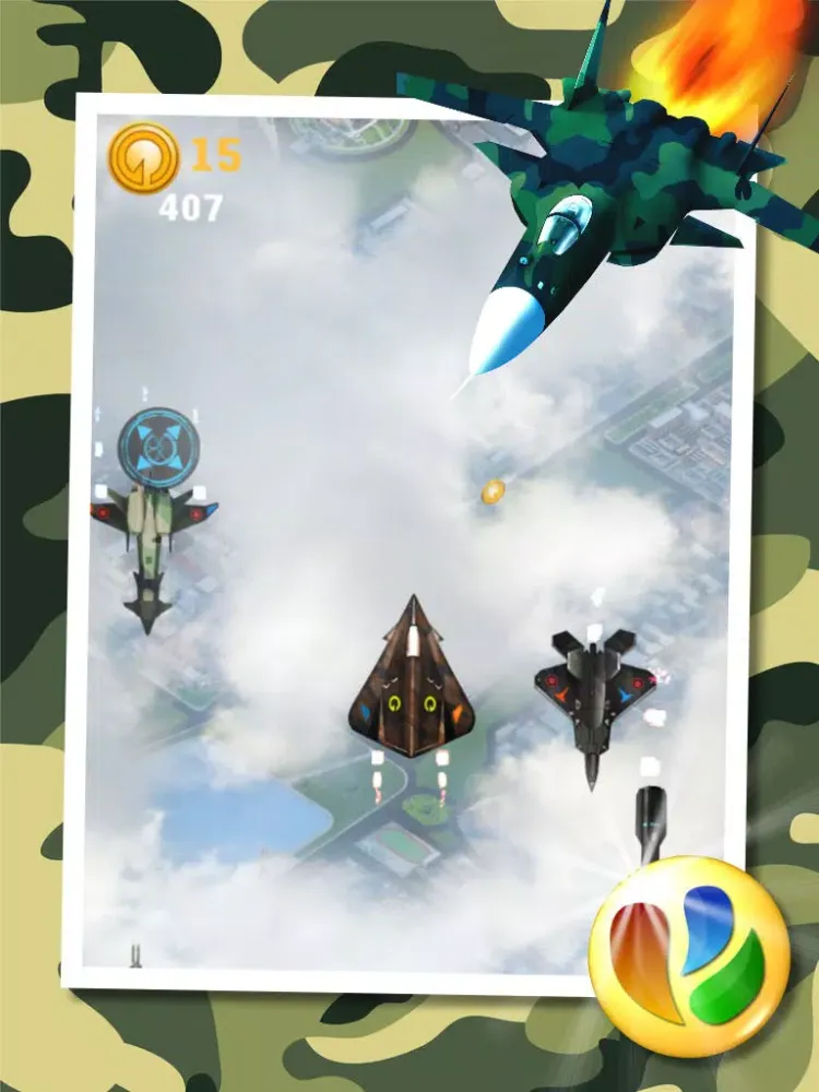 Aerial War - Stealth Jet Fighter War Game iPad 应用截图