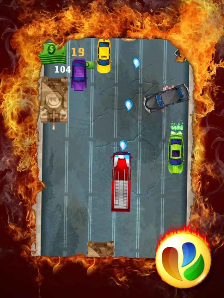ภาพหน้าจอของ Fire Fighters Street Race iPad 