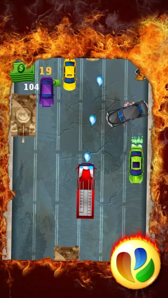 ภาพหน้าจอของ Fire Fighters Street Race