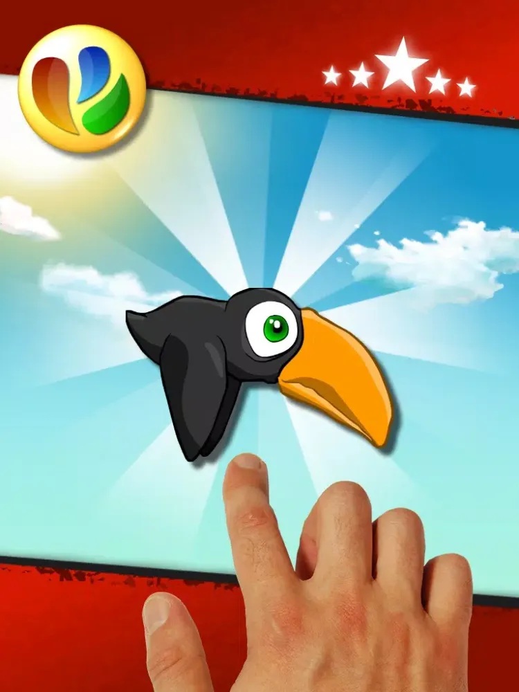 ภาพหน้าจอของ Black Bird - Free Fun Flight Game iPad 