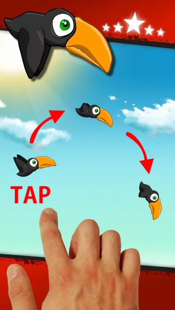 ภาพหน้าจอของ Black Bird - Free Fun Flight Game