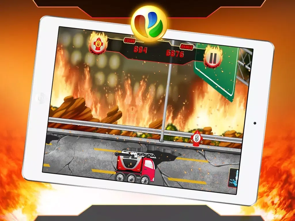 Capturas de tela do Fun Fire Fighters Racing Game iPad 