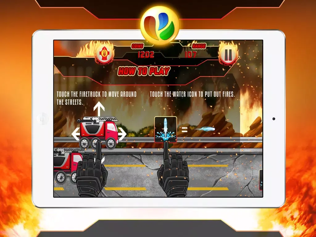 Capturas de tela do Fun Fire Fighters Racing Game iPad 