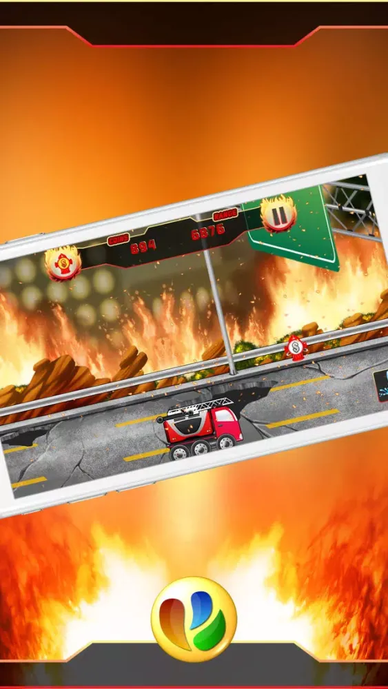 Capturas de tela do Fun Fire Fighters Racing Game