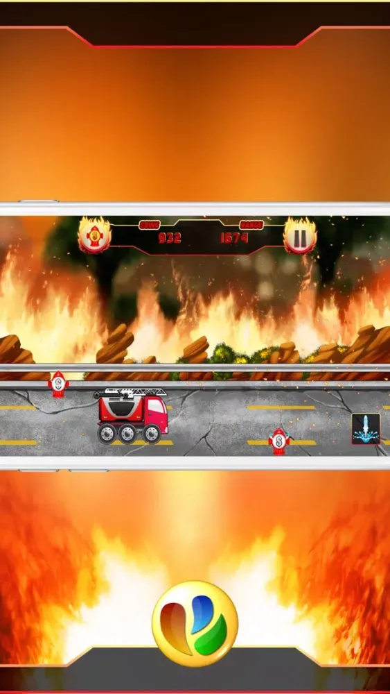 Capturas de tela do Fun Fire Fighters Racing Game
