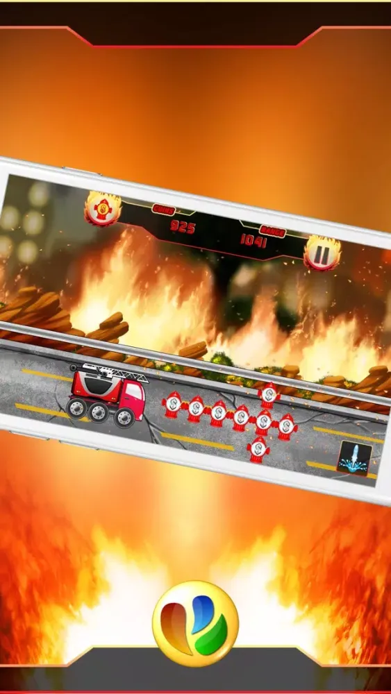 Capturas de tela do Fun Fire Fighters Racing Game