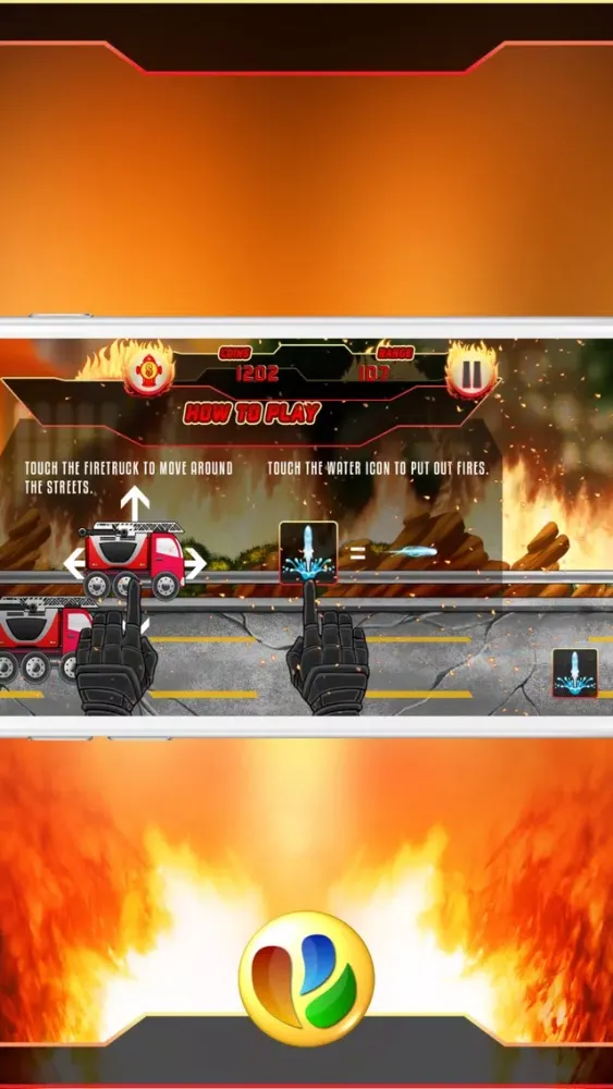 Capturas de tela do Fun Fire Fighters Racing Game