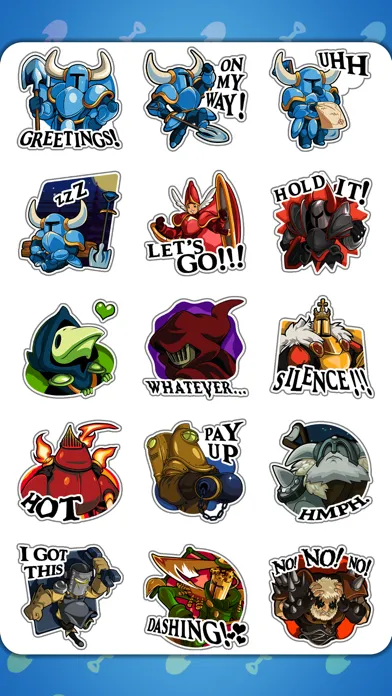 Shovel Knight Stickers Ekran Görüntüleri