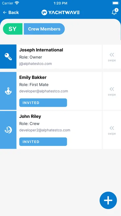 Zrzuty ekranu YachtWave - Maintenance App