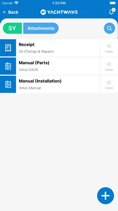 Zrzuty ekranu YachtWave - Maintenance App