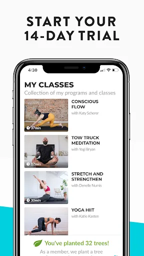Captures d'écran de YouAligned - Home Yoga Classes