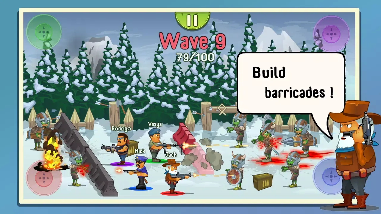 Four guys & Zombies: 4 players Screenshots