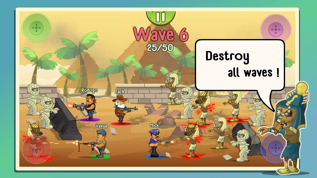 Four guys & Zombies: 4 players Screenshots