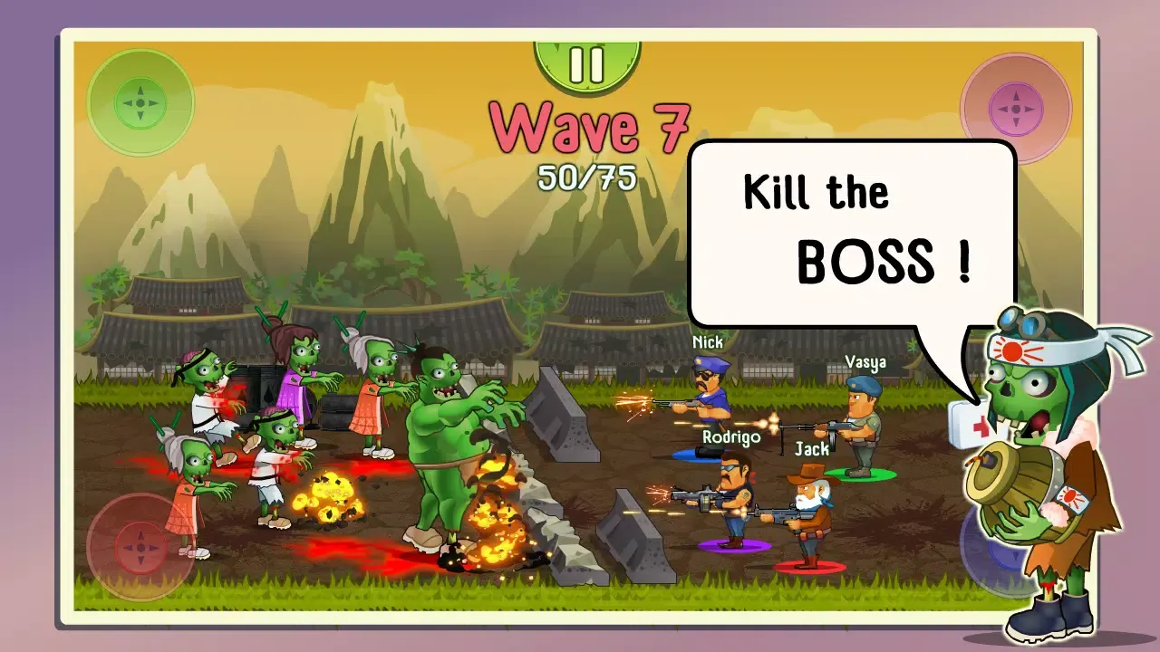 Four guys & Zombies: 4 players Screenshots