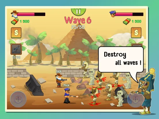 Two Guys And Zombies iPad  स्क्रीनशॉट