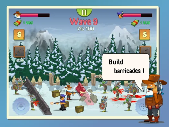 Two Guys And Zombies iPad  स्क्रीनशॉट