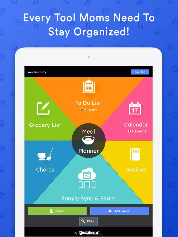 Captures d'écran de Mom's Organizer & Meal Planner iPad 