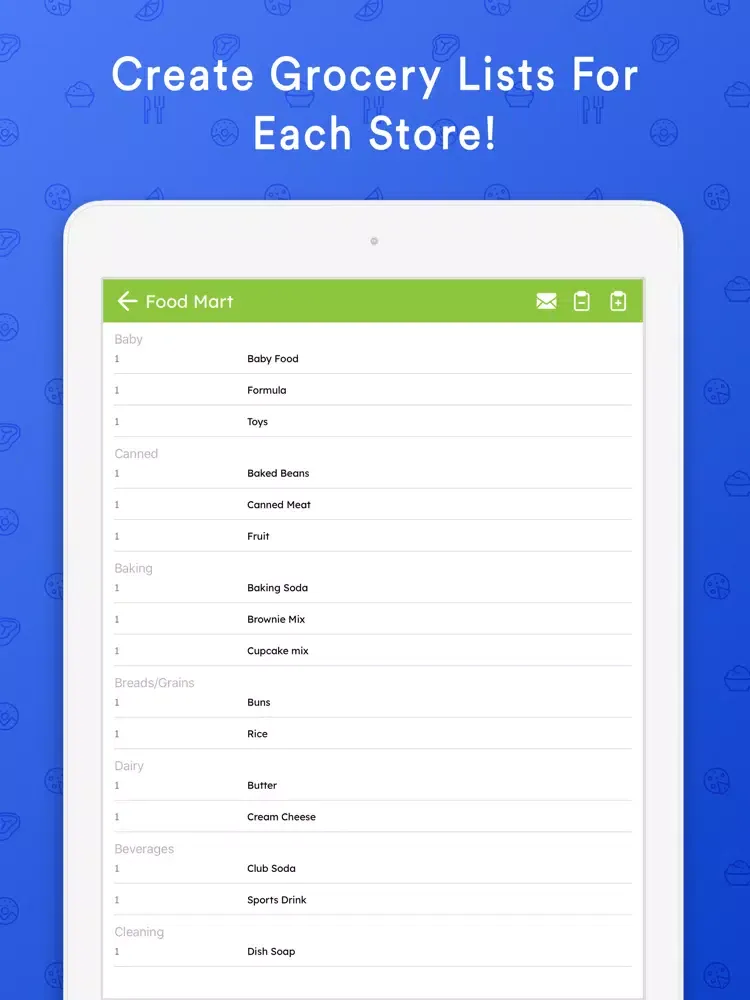 Captures d'écran de Mom's Organizer & Meal Planner iPad 