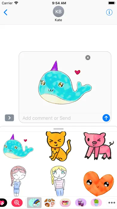Kawaii Pets & Friends Stickers स्क्रीनशॉट