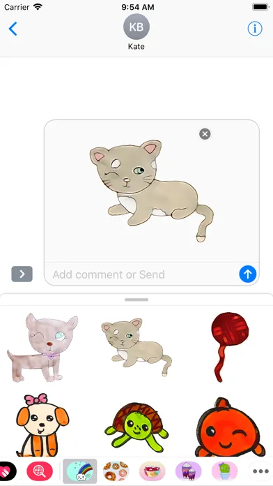 Kawaii Pets & Friends Stickers स्क्रीनशॉट