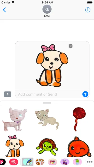 Kawaii Pets & Friends Stickers स्क्रीनशॉट