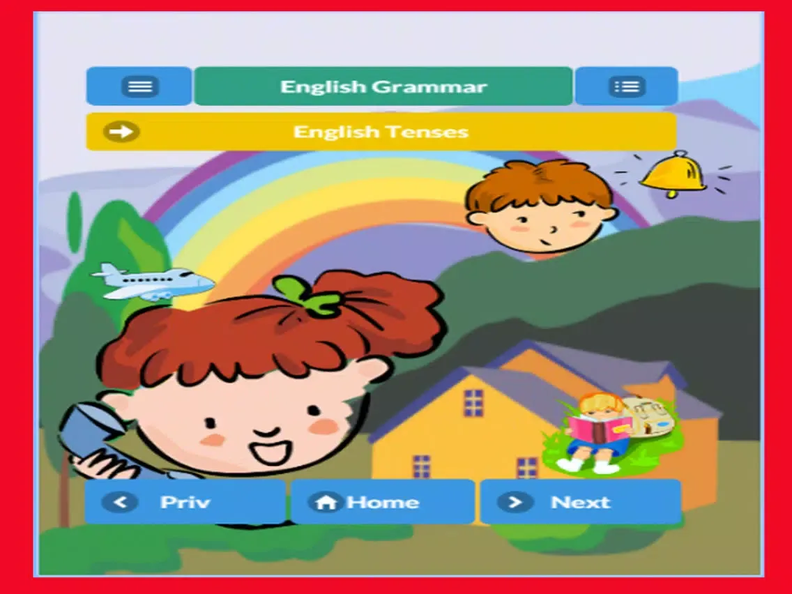 Tangkapan layar English grammar learning iPad 