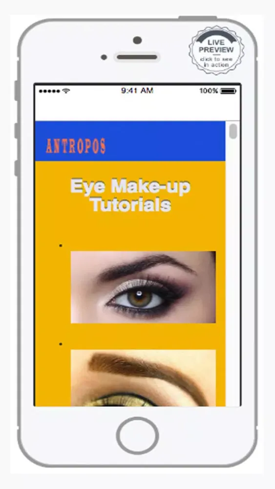 Capturas de pantalla de Eye Makeup steps Tutorial
