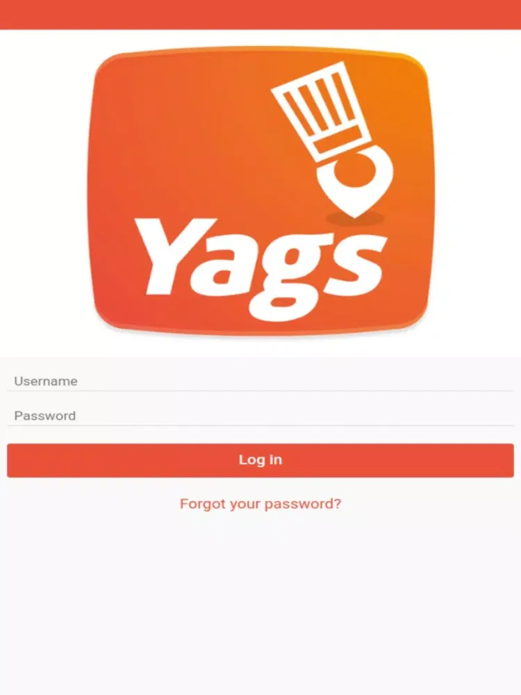 Yags Order Taking App iPad  Screenshots