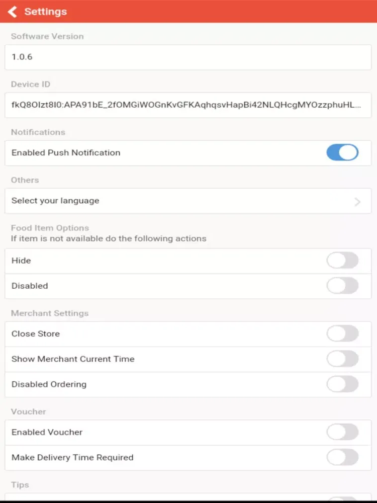 Yags Order Taking App iPad  Screenshots