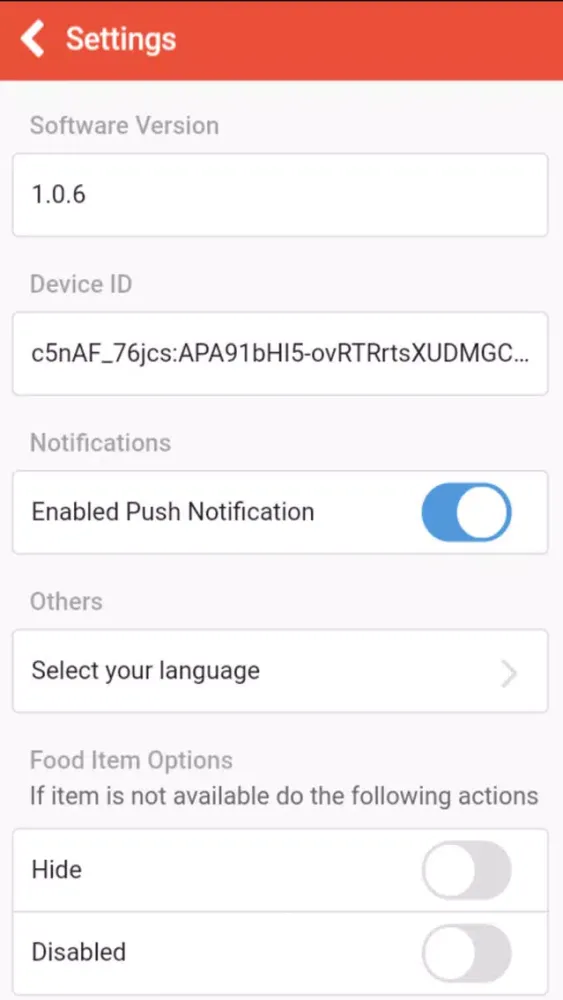 Yags Order Taking App Screenshots