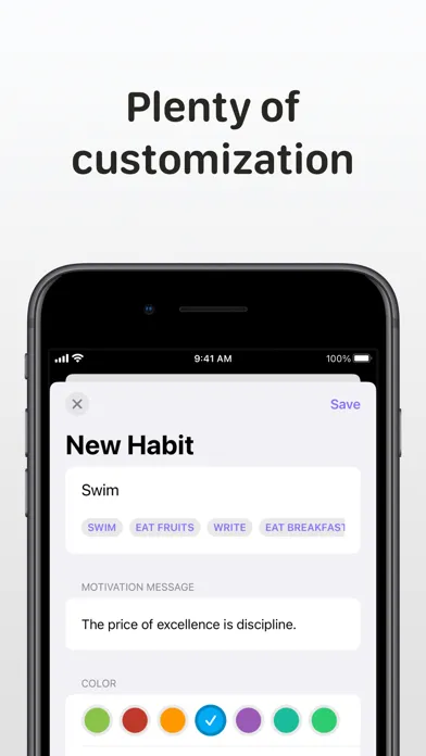 Habits: Daily Progress Tracker Screenshots