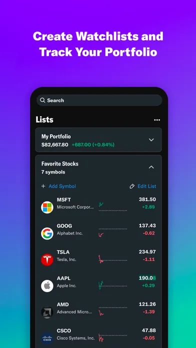 Capturas de tela do Yahoo Finance: Stocks & News