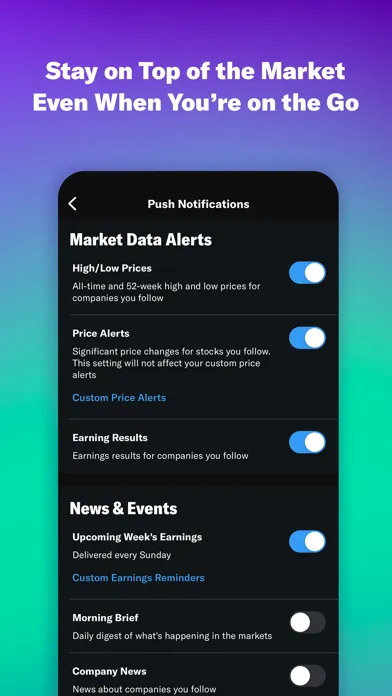Capturas de tela do Yahoo Finance: Stocks & News