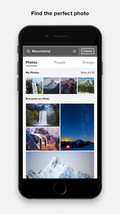 Flickr スクリーンショット