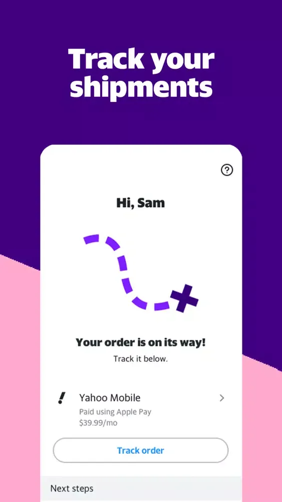 Tangkapan layar Yahoo Mobile - Wireless Plan