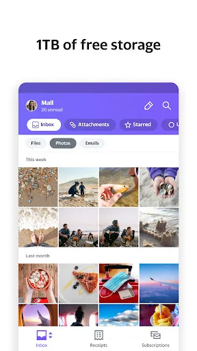 Yahoo Mail – Organized Email Screenshots