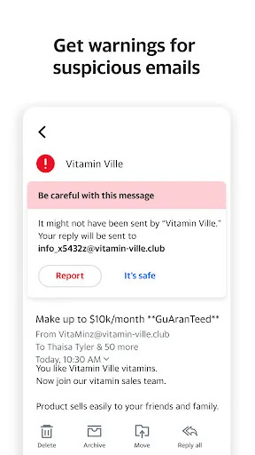 Yahoo Mail – Organized Email Screenshots