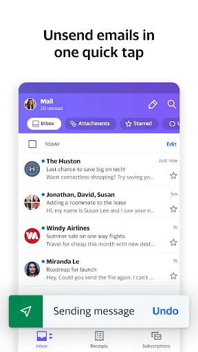 Yahoo Mail – Organized Email Screenshots