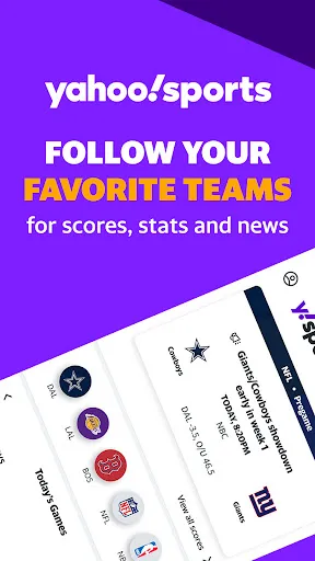 Yahoo Sports: Scores & News سکرین شاٹس