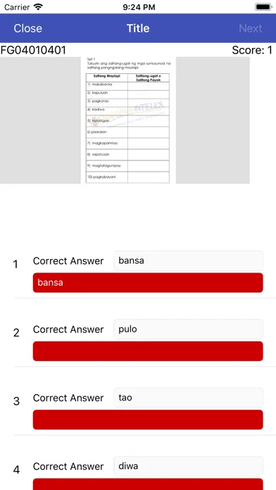 Intelex Assessment App Screenshots