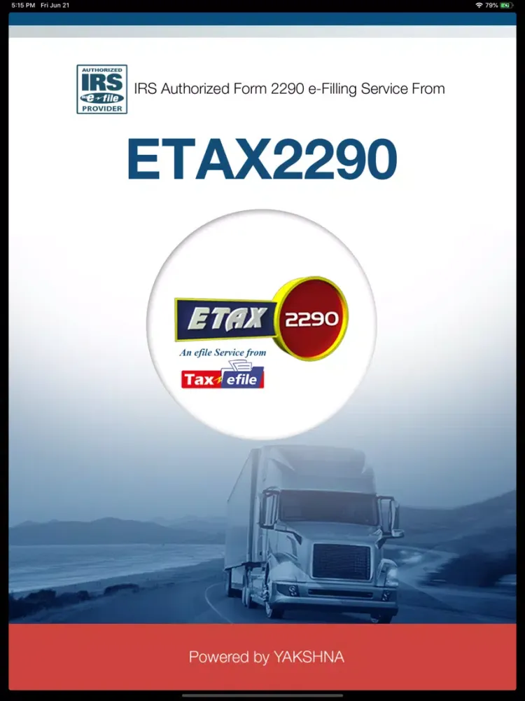 Etax2290 - E-File Form 2290 iPad  스크린샷
